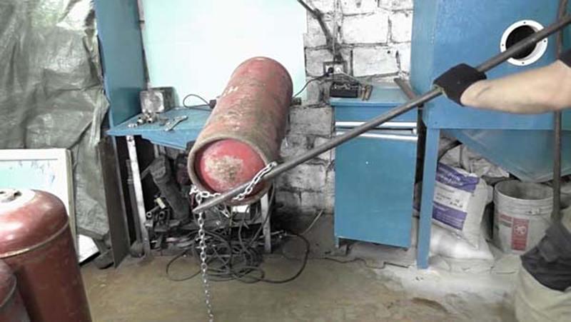Печь в гараж из газового баллона: как сделать своими руками