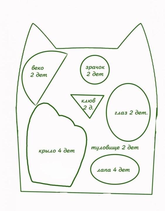 Подушка сова своими руками: фото, выкройки, схемы, советы, мастер-классы