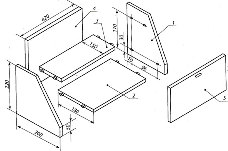 Деревянная хлебница своими руками: чертежи и размеры