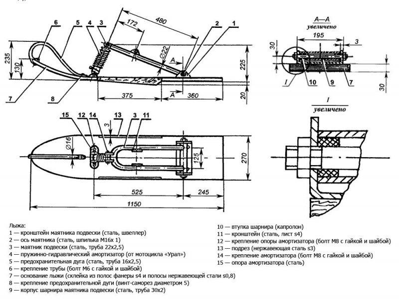 Самодельный снегоход своими руками с двигателем от мотоблока: видео, фото