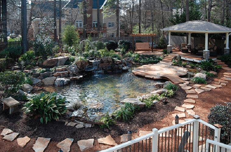 Альпийская горка с прудом своими руками: как сделать, дизайн