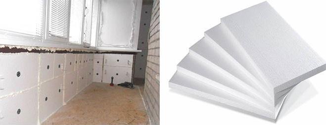 Пенопласт для утепления балкона изнутри: пошаговая инструкция по монтажу
