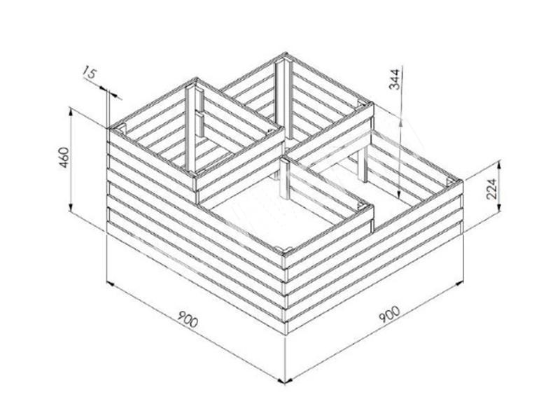 Декоративная клумба из дерева своими руками: фото, как сделать из брусков, обрезков досок, чертежи, идеи на даче
