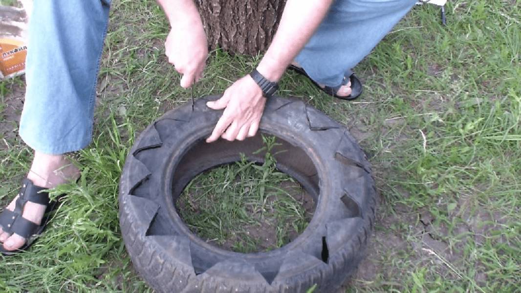 Декоративный колодец-клумба: фото, как сделать цветник своими руками из старых шин, дерева, колодезного кольца