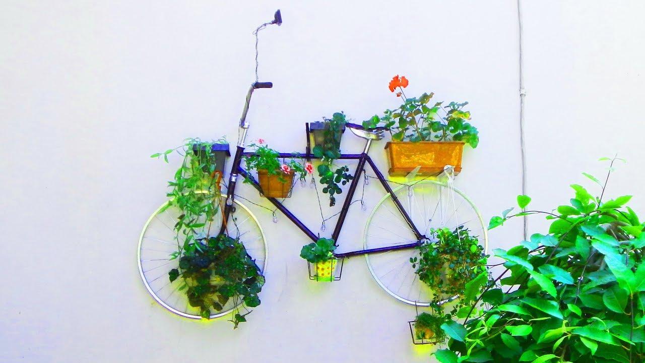 Как сделать цветник из велосипеда для дачи: фото, советы, идеи оформления