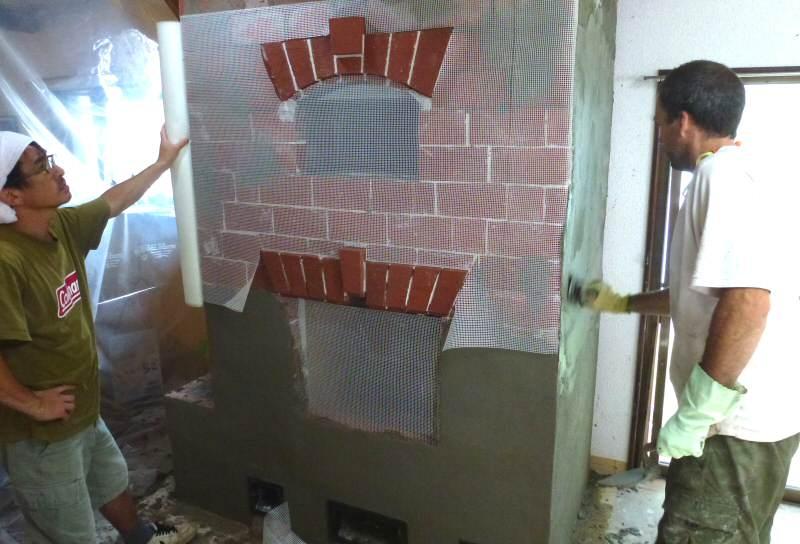 Штукатурная смесь для печей и каминов