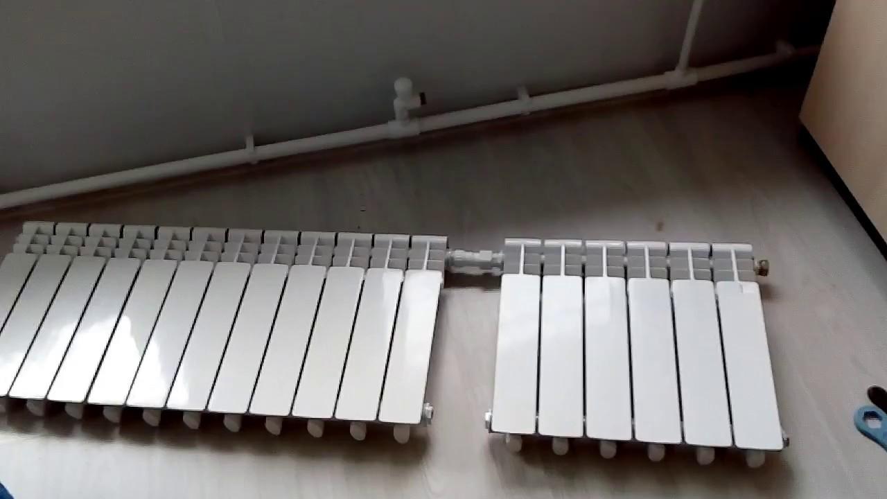 Соединение секций радиаторов отопления: схемы, правила, видео