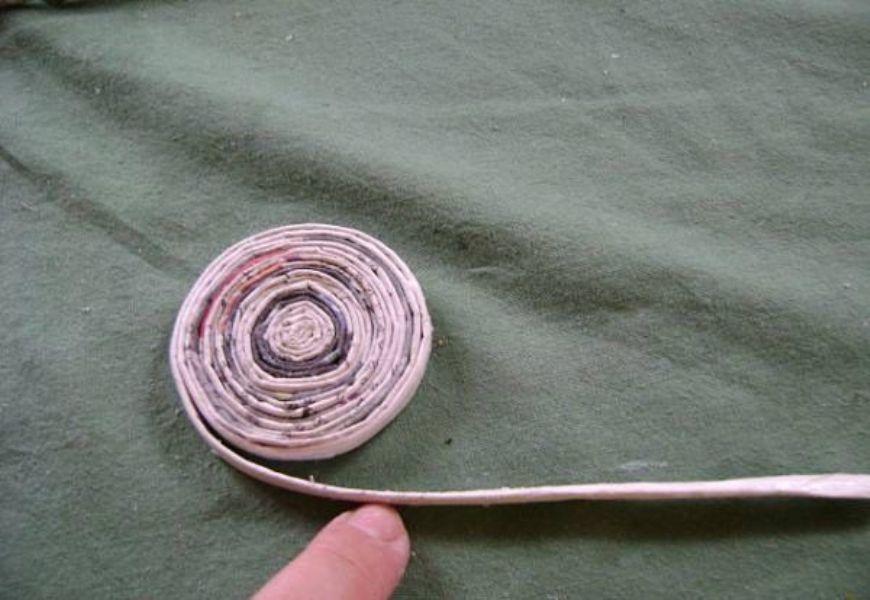 Ваза из газетных трубочек для начинающих и опытных