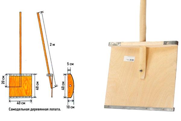 Как сделать самому лопату для снега: из фанеры, широкую, деревянную