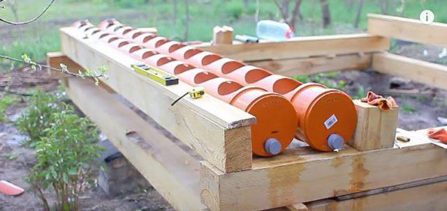 Грядка для клубники из трубы: канализационной, пластиковой, ПВХ, фото, видео