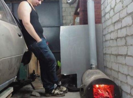 Как сделать буржуйку в гараж своими руками: чертежи и размеры