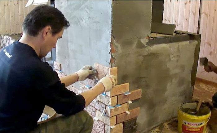 Облицовка каминов и печей