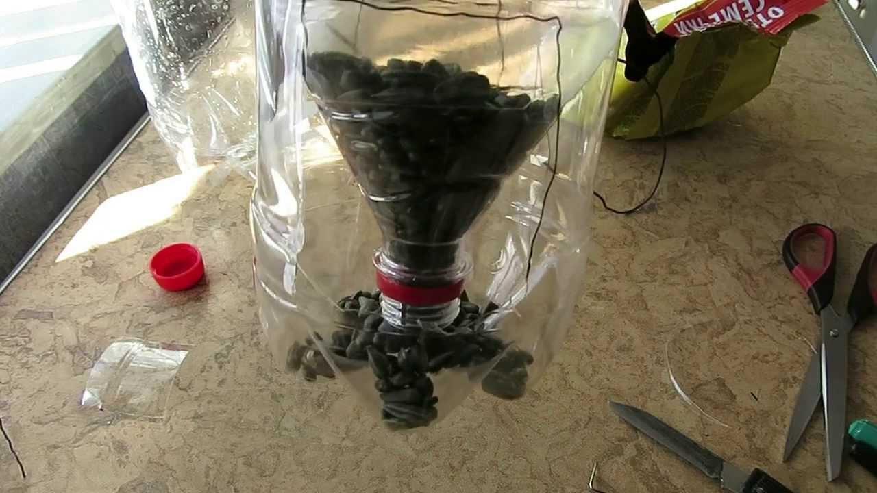 Кормушка для птиц из бутылки: 5 литров, 2 литра и 1 литр