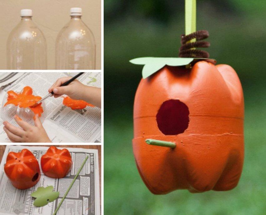 Как сделать скворечник из бутылки своими руками, инструкции с фото