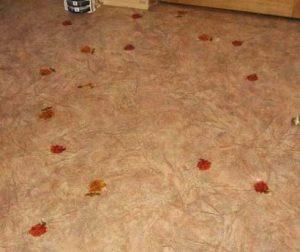 Как заделать в линолеуме дырку, порез в домашних условиях