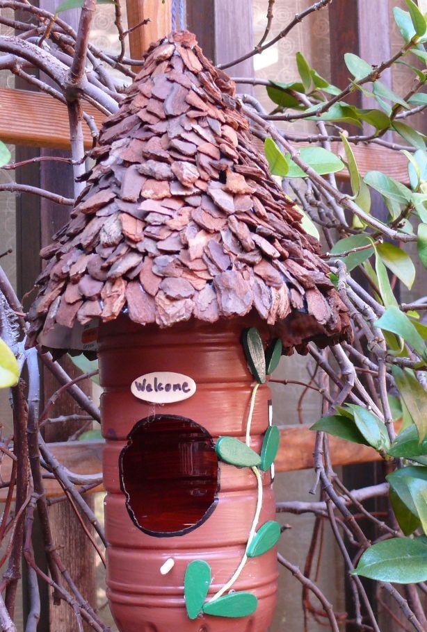 Как сделать скворечник из бутылки своими руками, инструкции с фото