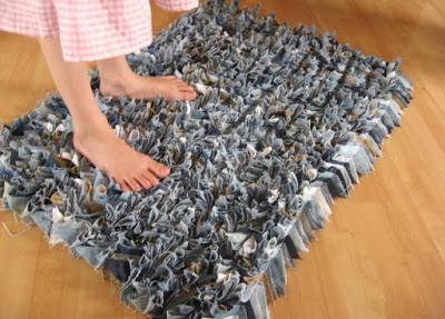 Коврики из старых джинсов: как сделать своими руками