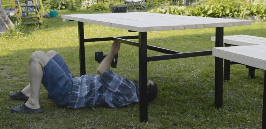 Столы из профильной трубы и дерева: как сделать своими руками