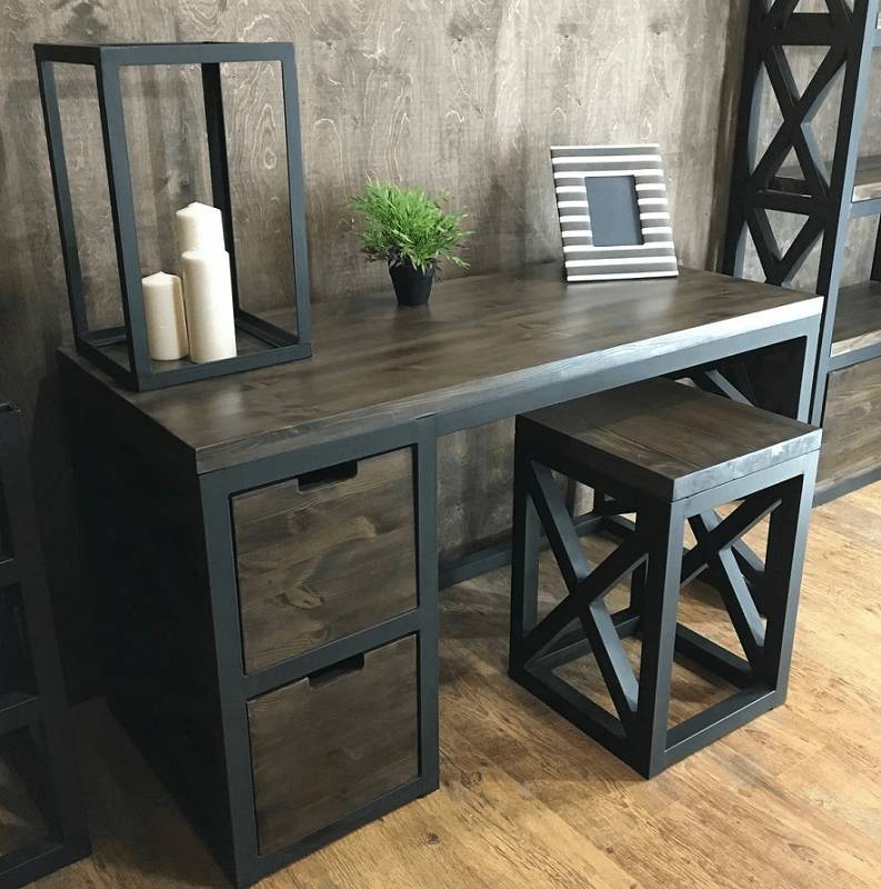 Столы из профильной трубы и дерева: как сделать своими руками