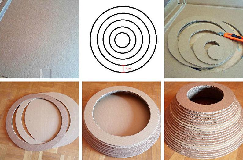 Домик для кошки из картона своими руками