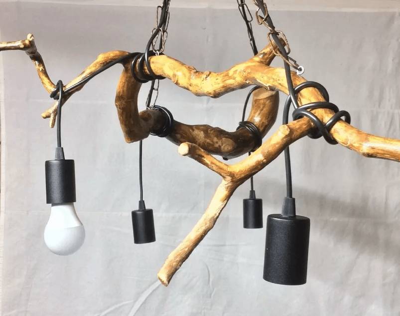 Деревянная люстра своими руками: чертежи и фото