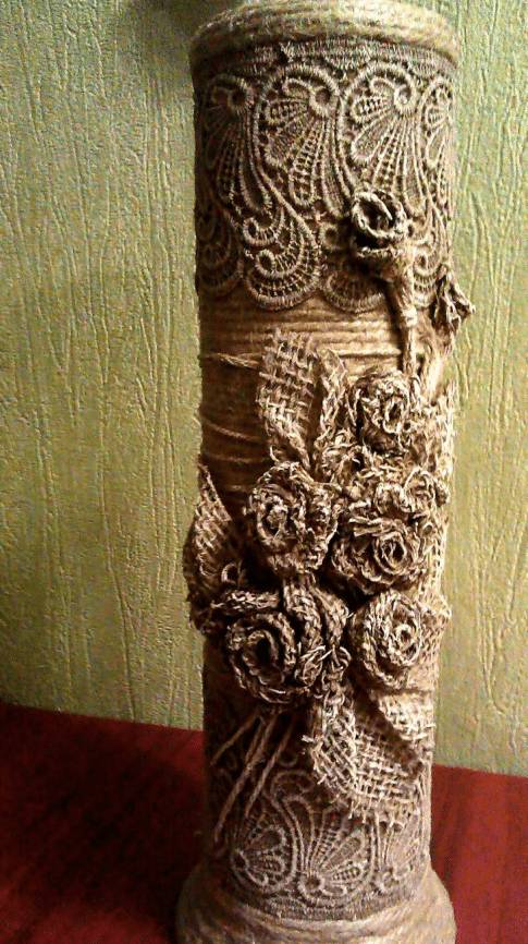 Мастер-класс напольной вазы из трубы: ПВХ, картонной, канализационной.