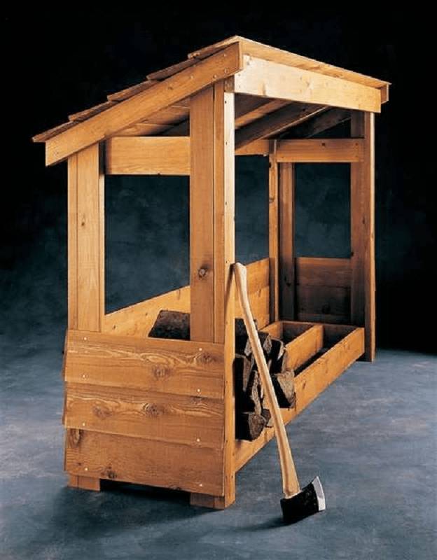 Как сделать дровник для хранения дров: как построить самому, видео