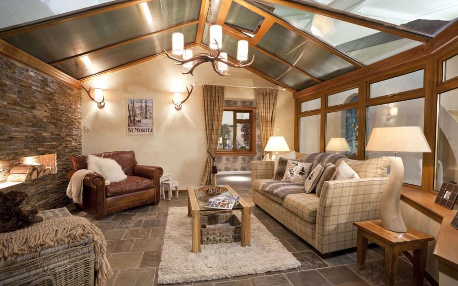 интерьер кухни гостиной в частном доме