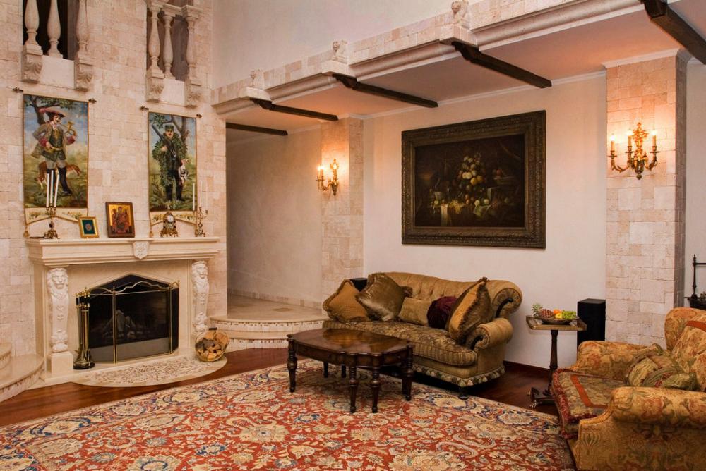 интерьер гостиной в классическом стиле