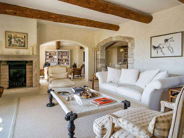 Кантри стиль белая гостиная в современном стиле