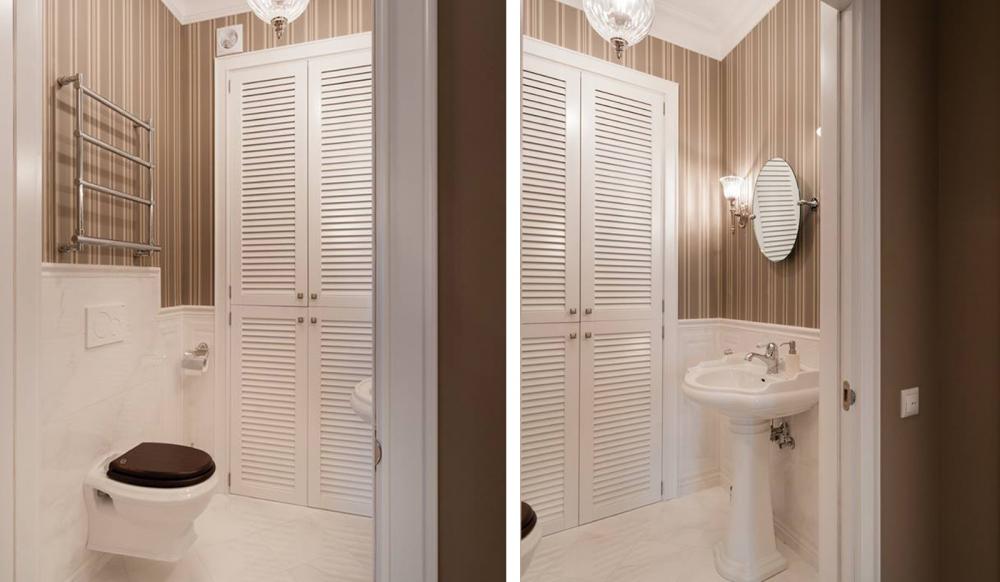 интерьер туалета маленького размера (главный ключ)