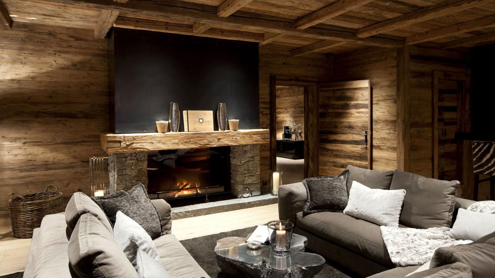 кухня в стиле шале