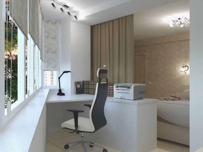 компьютерный стол на балконе