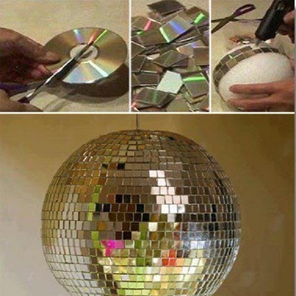 что можно сделать из дисков своими руками шар из дисков своими руками