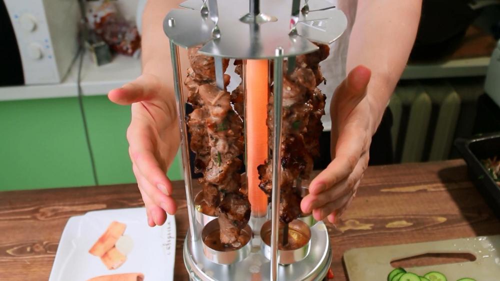 расстояние между шампурами на мангале