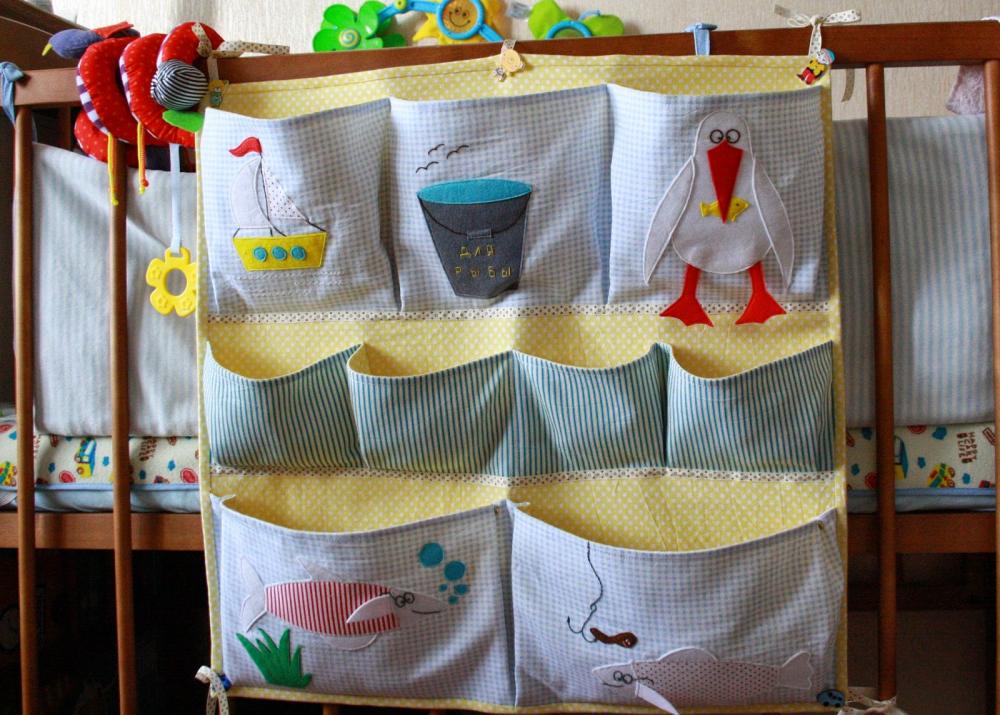 кармашек на детскую кроватку своими руками органайзер на детскую кроватку