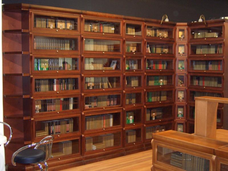 книжный шкаф со стеклянными дверцами (главный ключ)