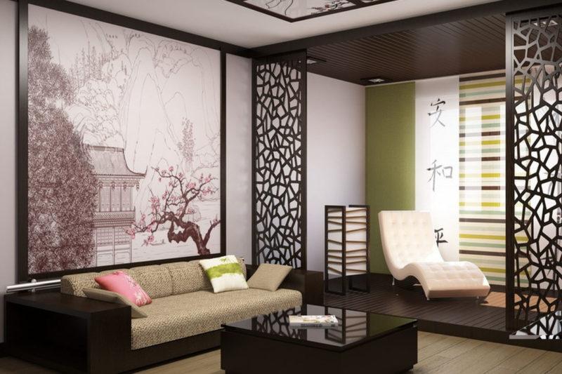 обои в японском стиле для стен