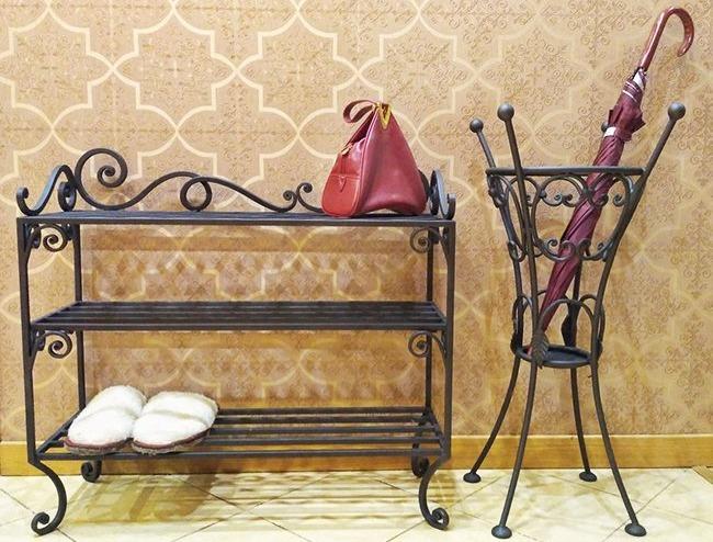 кованая мебель для прихожей (главный ключ)