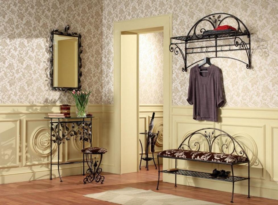 кованая мебель для прихожей (главный ключ)