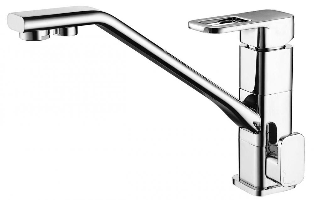 краны для кухни с двумя изливами (главный ключ)