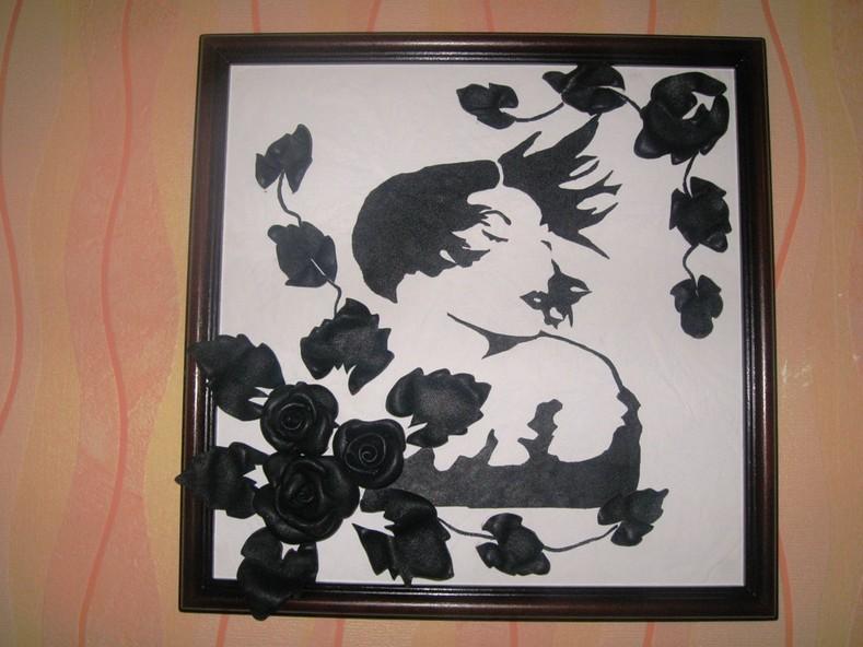 789 картина из кожи