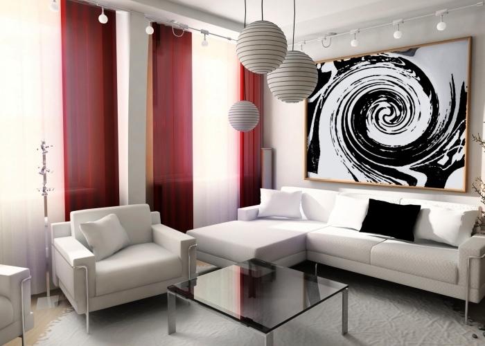 700 Черно-белые картины в интерьере