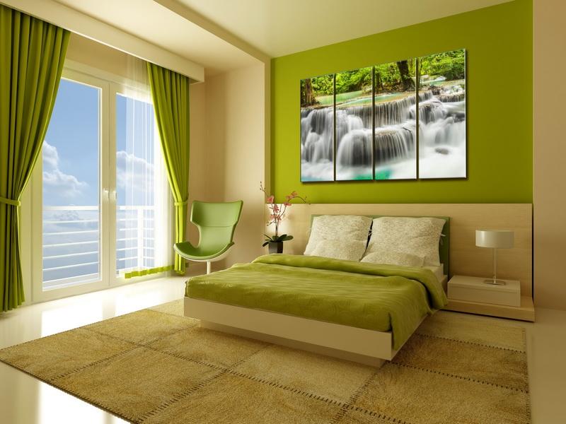 800 Как выбрать и где повесить модульные картины в спальне - фото и советы