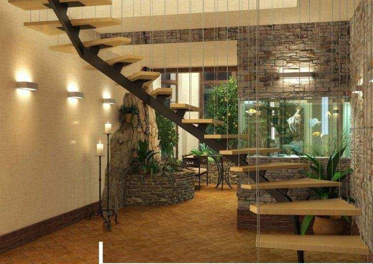 оформление лестницы на второй этаж