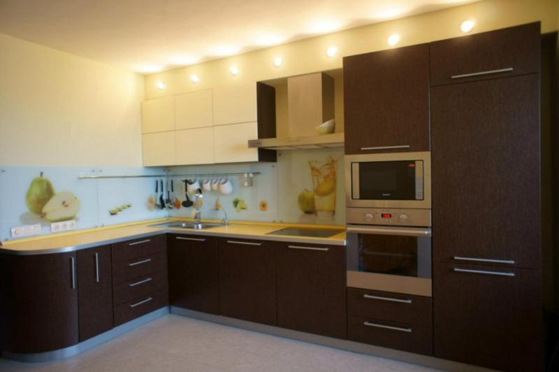 1000 Кухни МДФ-пленка: 30 фото красивых фасадов кухонных гарнитуров, уход ...