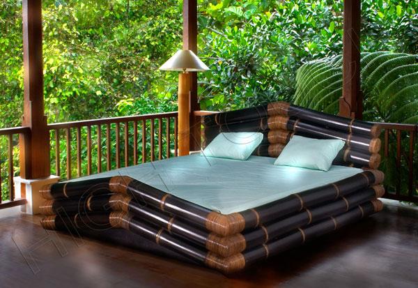 кровать из бамбука