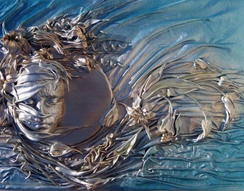 картины из ткани своими руками объемные