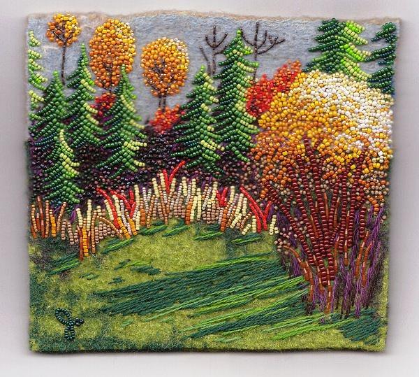 картины из ткани своими руками объемные