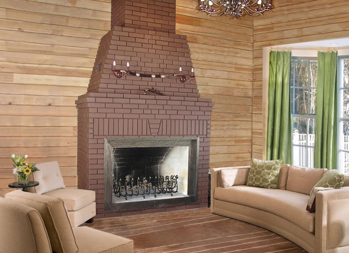 оформление камина в интерьере